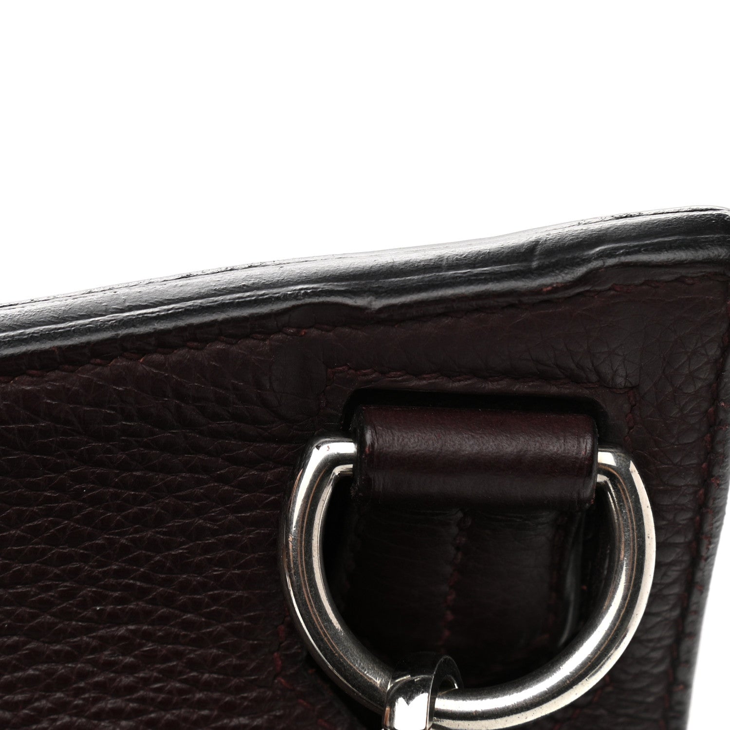 Hermes Taurillon Clemence Jypsiere 34 Prune 12 of 13