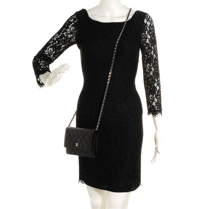 Chanel Caviar Quilted Wallet On Chain WOC Black 2 of 10