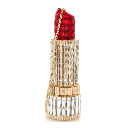 Judith Leiber Crystal Lipstick Seductress Minaudiere Clutch  Multicolor 1 of 8