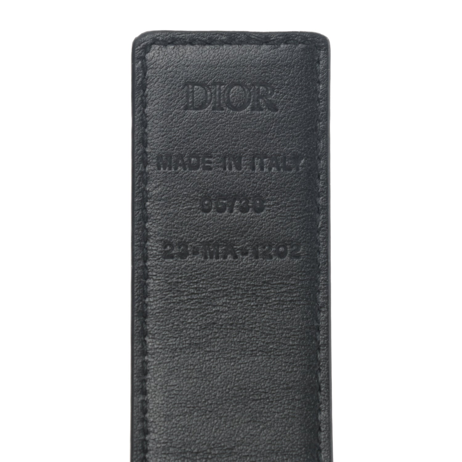Christian Dior Calfskin Galaxy Oblique 40mm Reversible Belt 95 Black 3 of 5