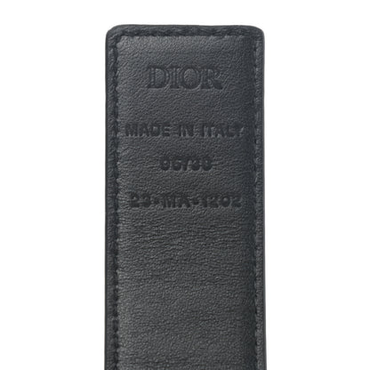 Christian Dior Calfskin Galaxy Oblique 40mm Reversible Belt 95 Black 3 of 5