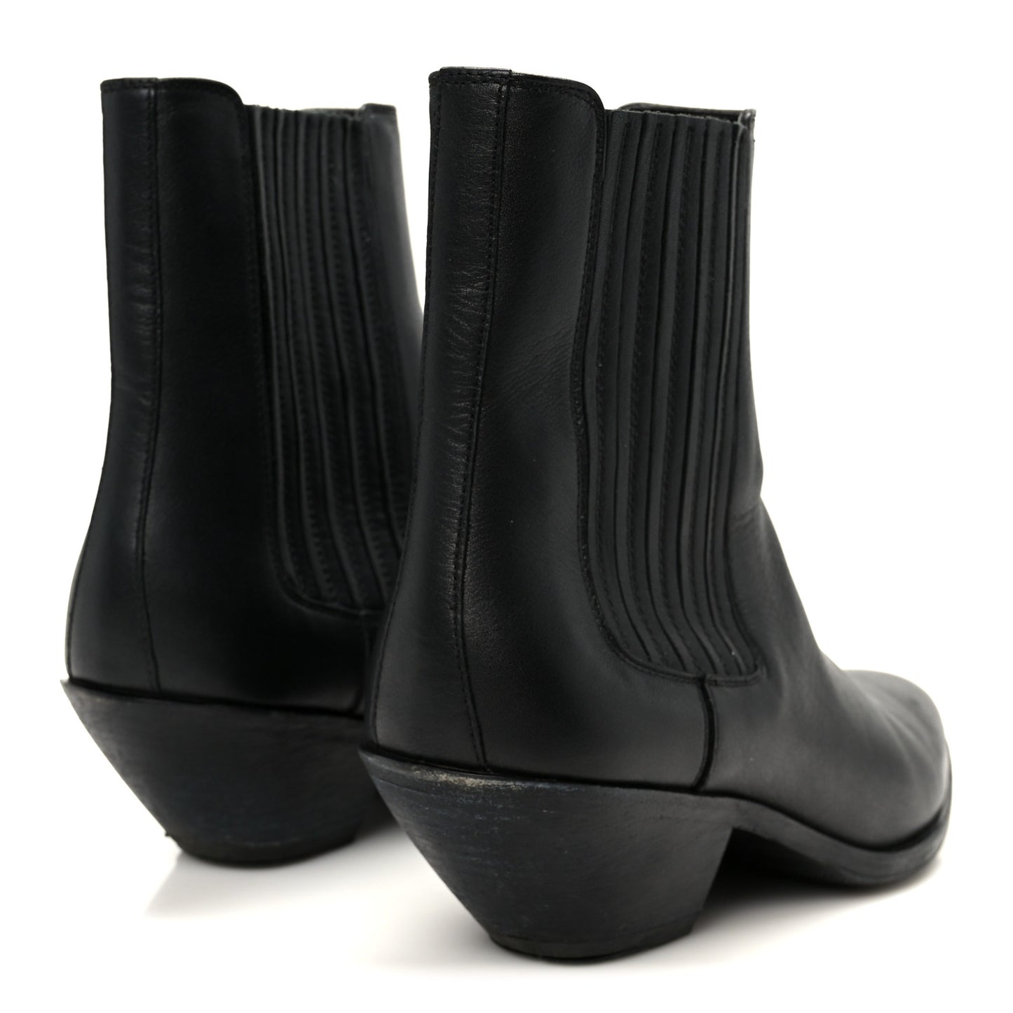 Calfskin Brit Souple Ankle Boots 38 Black