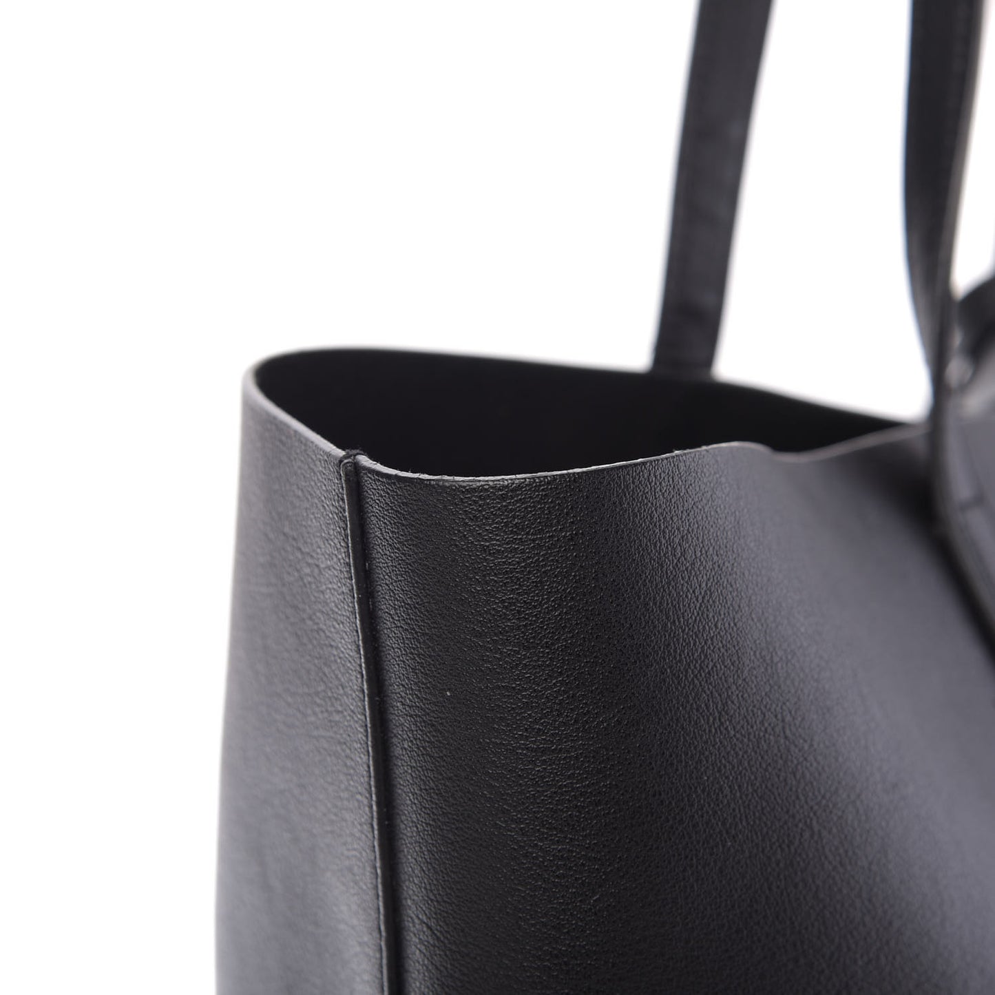 Calfskin Large Shopping Tote Black