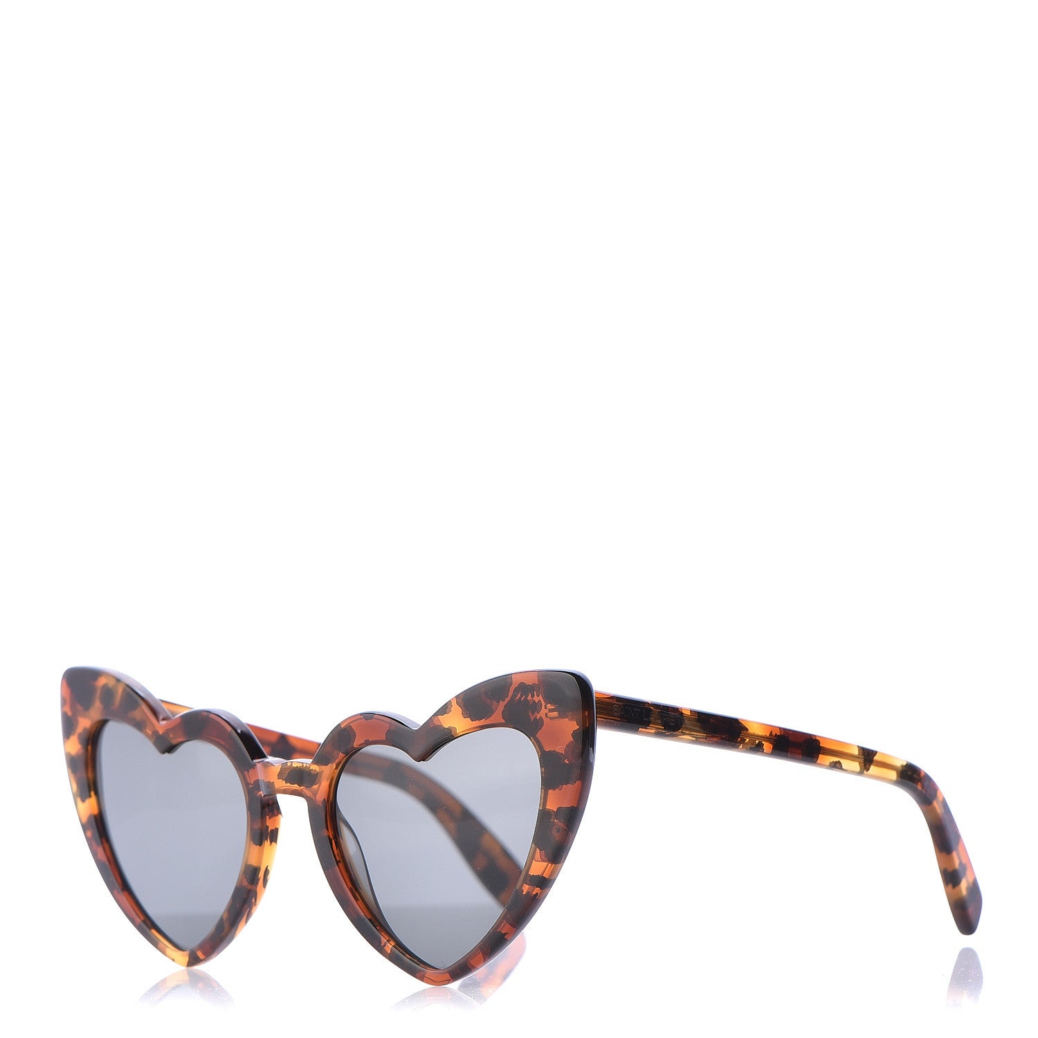 Saint Laurent Acetate Heart Frame Loulou SL181 Sunglasses Tortoise 1 of 7