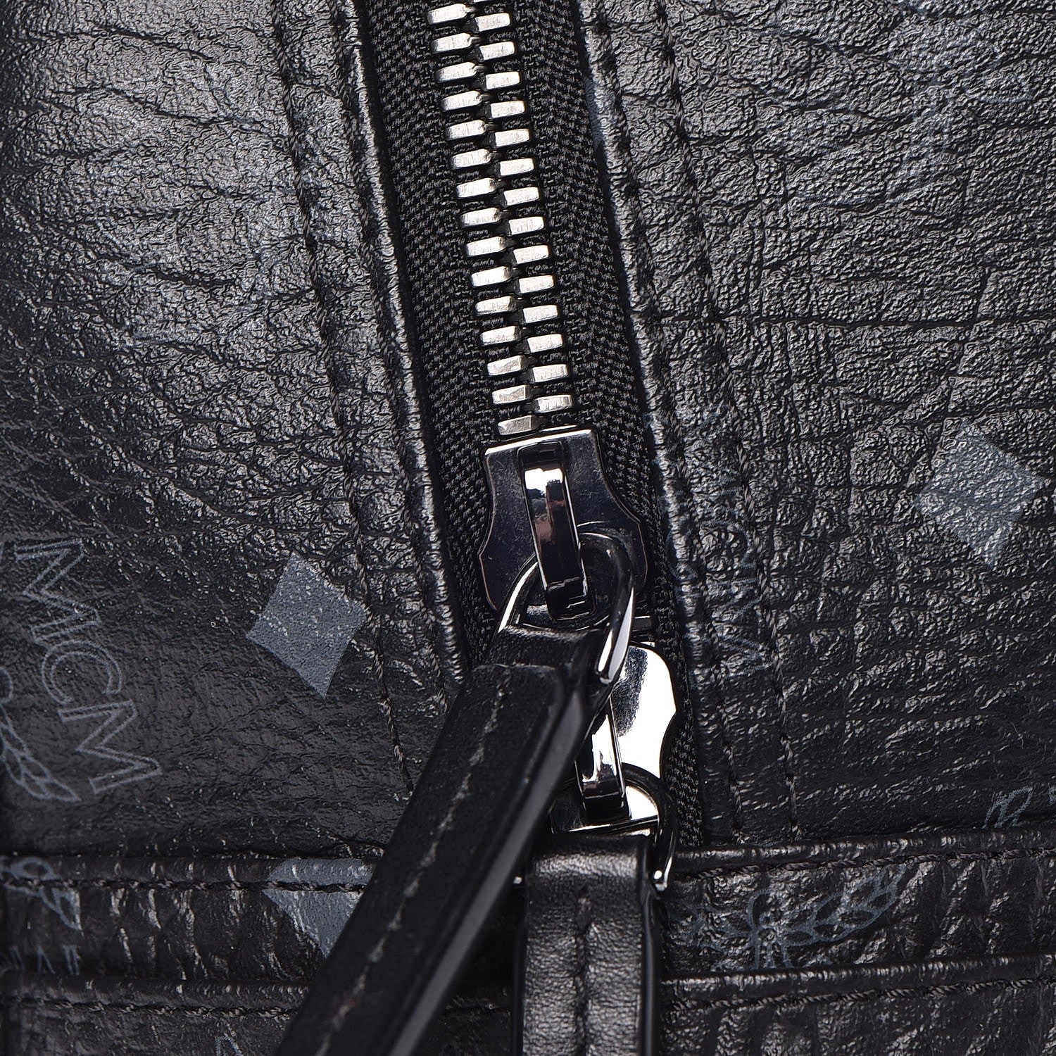 MCM Visetos Medium Side Studs Stark Backpack Black 11 of 15