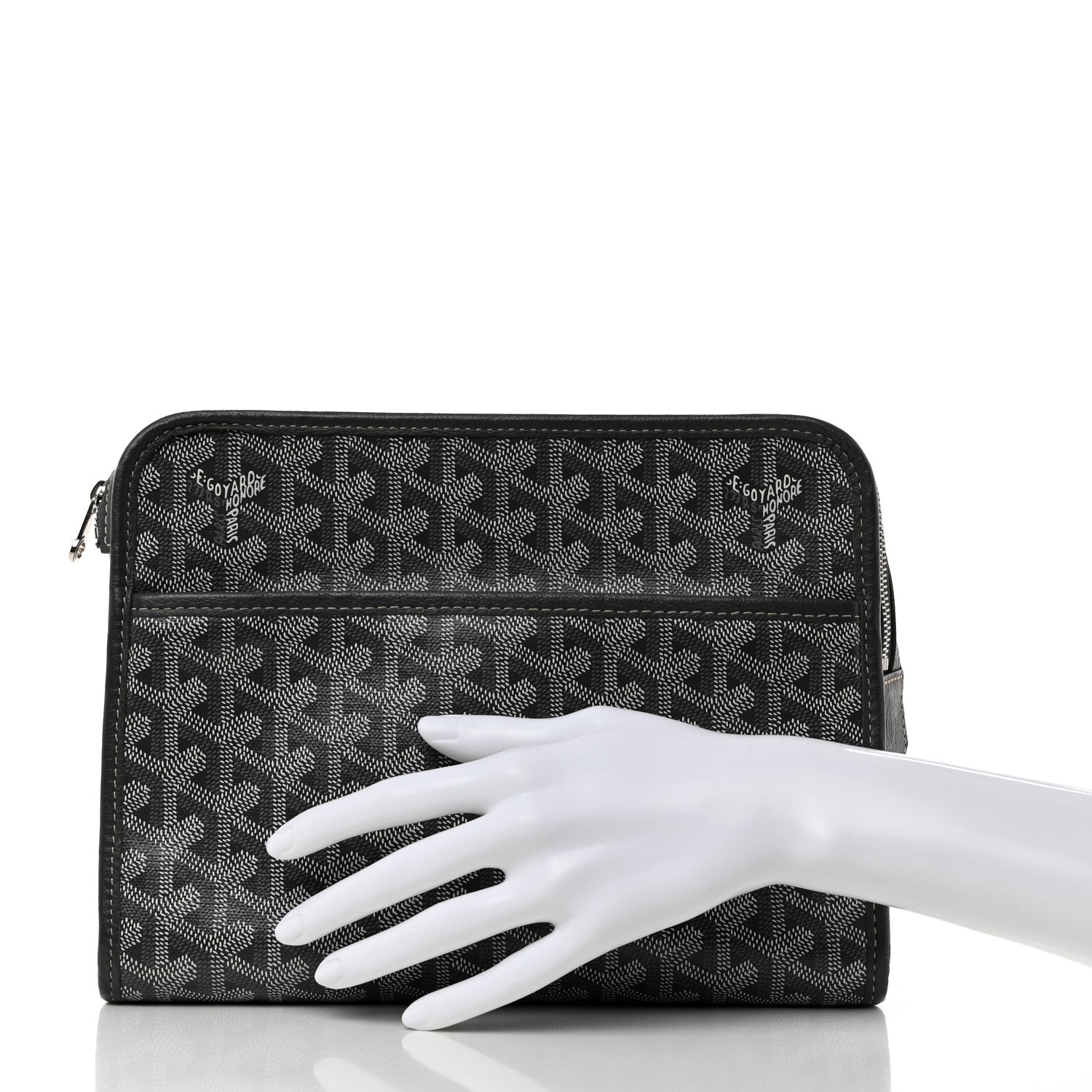 Goyard Goyardine Jouvence MM Toiletry Pouch Grey 2 of 10
