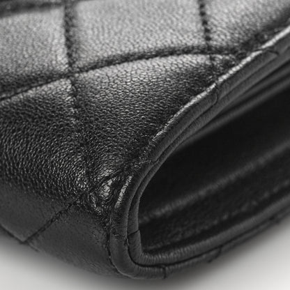 Chanel Lambskin Quilted Coco Midnight Clutch Black 9 of 9