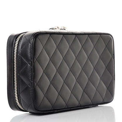 Chanel Lambskin Quilted Jewelry Case Black 3 of 10