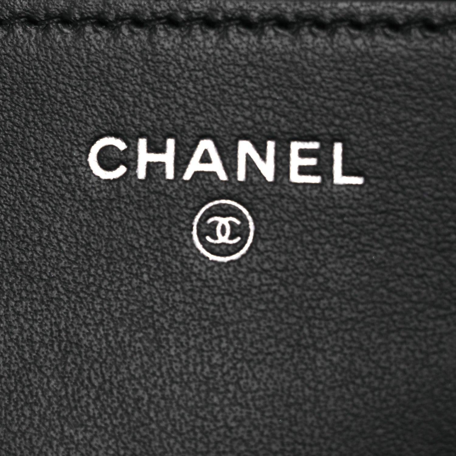 Chanel Lambskin Camellia Embossed Wallet On Chain WOC Black 6 of 16