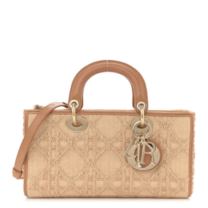 Christian Dior Raffia Macro Cannage Lady D-Joy Natural 1 of 13