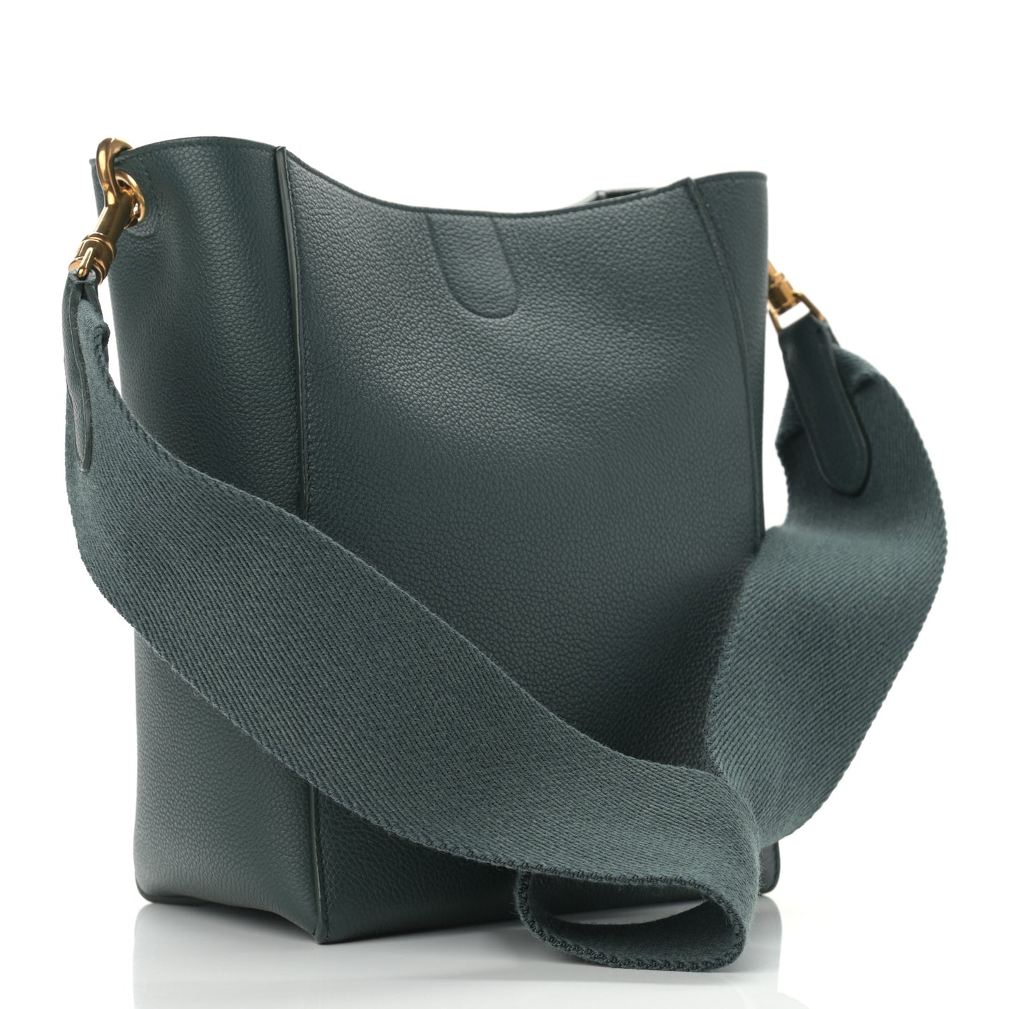 Soft Grained Calfskin Small Sangle Bucket Bag Amazone