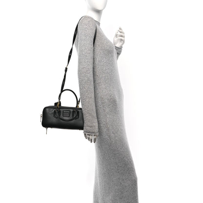 Miu Miu Calfskin Arcadie Top Handle Bag Black 2 of 9