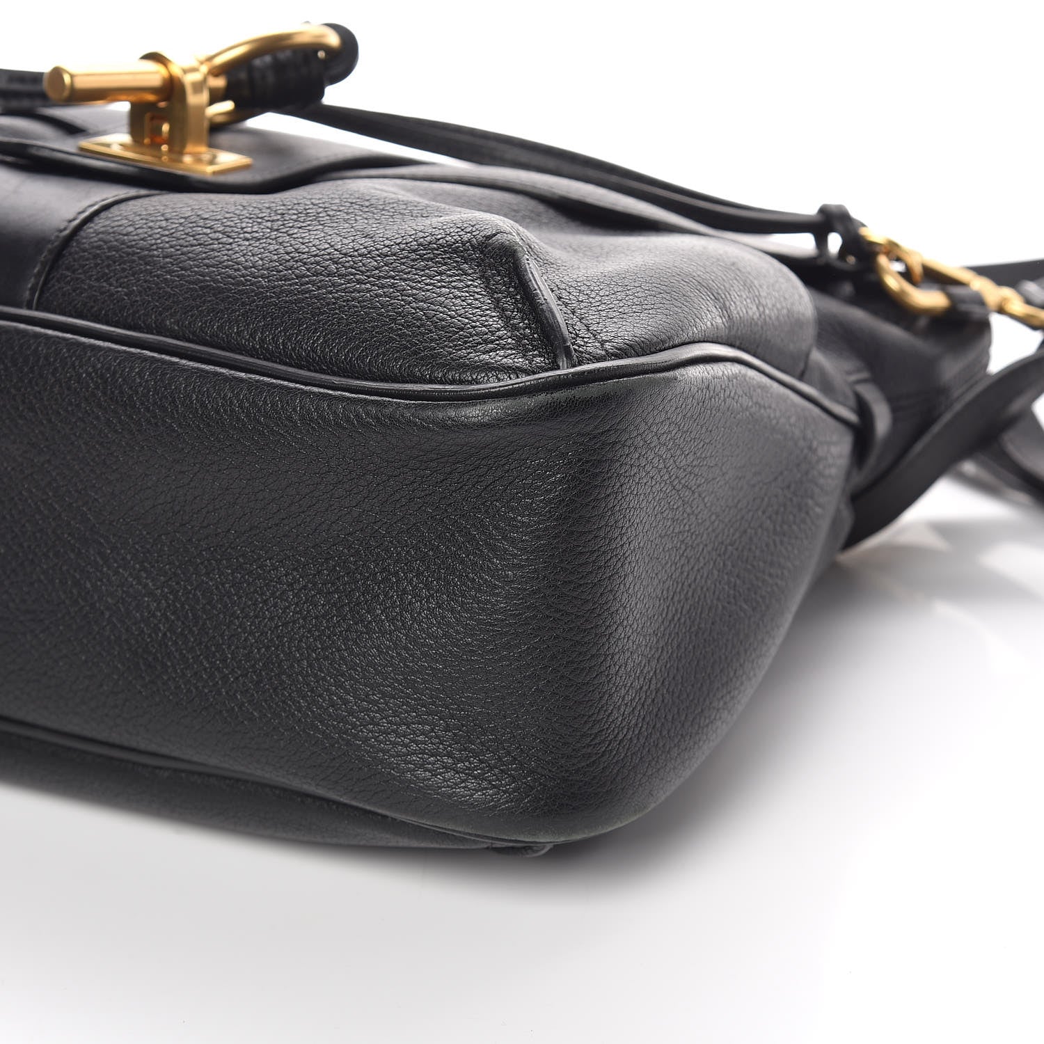Chloe Grained Lambskin Calfskin Medium Lexa Shoulder Bag Black 10 of 14