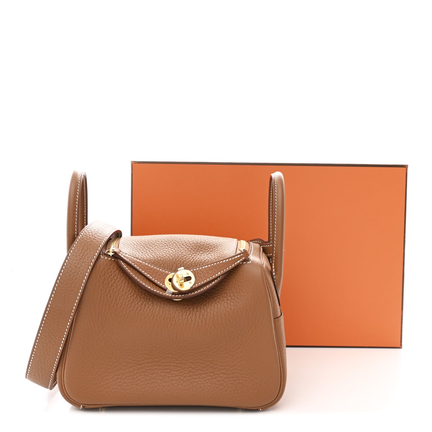 Taurillon Clemence Mini Lindy 20 Gold