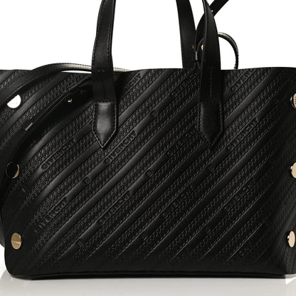 Givenchy Calfskin Chain Embossed Mini Bond Shopper Tote Black 7 of 11