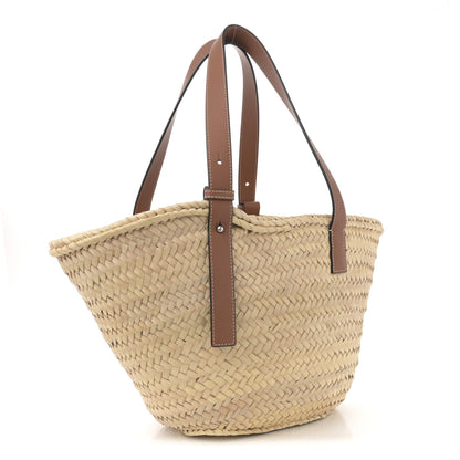 Loewe Raffia Basket Tote Bag Natural Tan 3 of 9