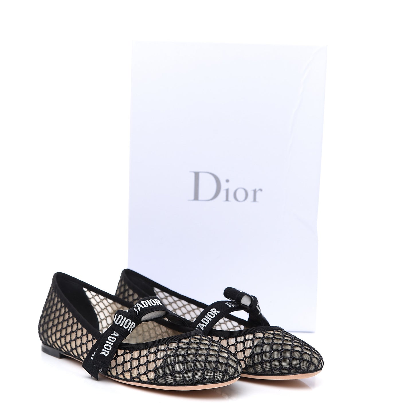 Resille Ribbon Miss J'Adior Ballet Flat 37.5 Black