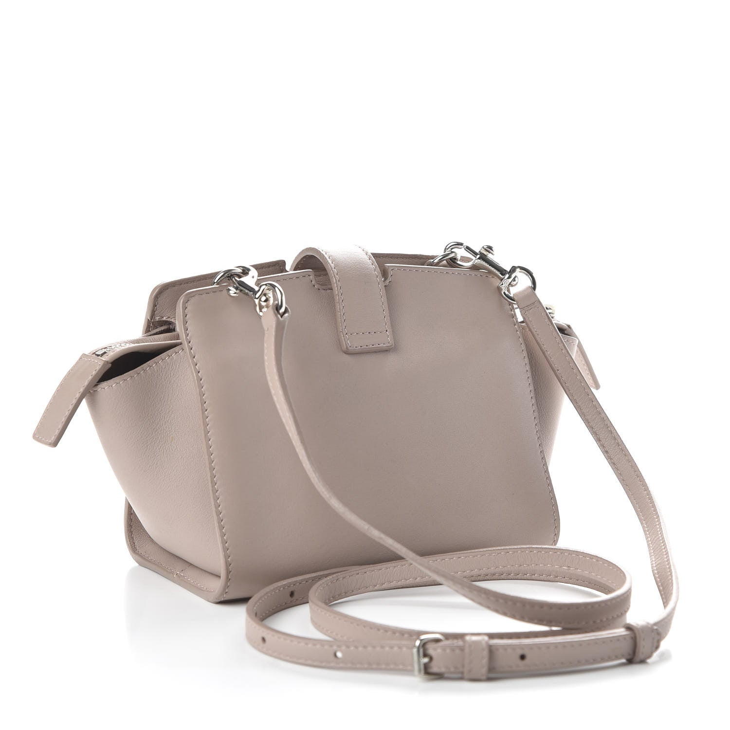 Saint Laurent Calfskin Monogram Toy Cabas Taupe 3 of 12