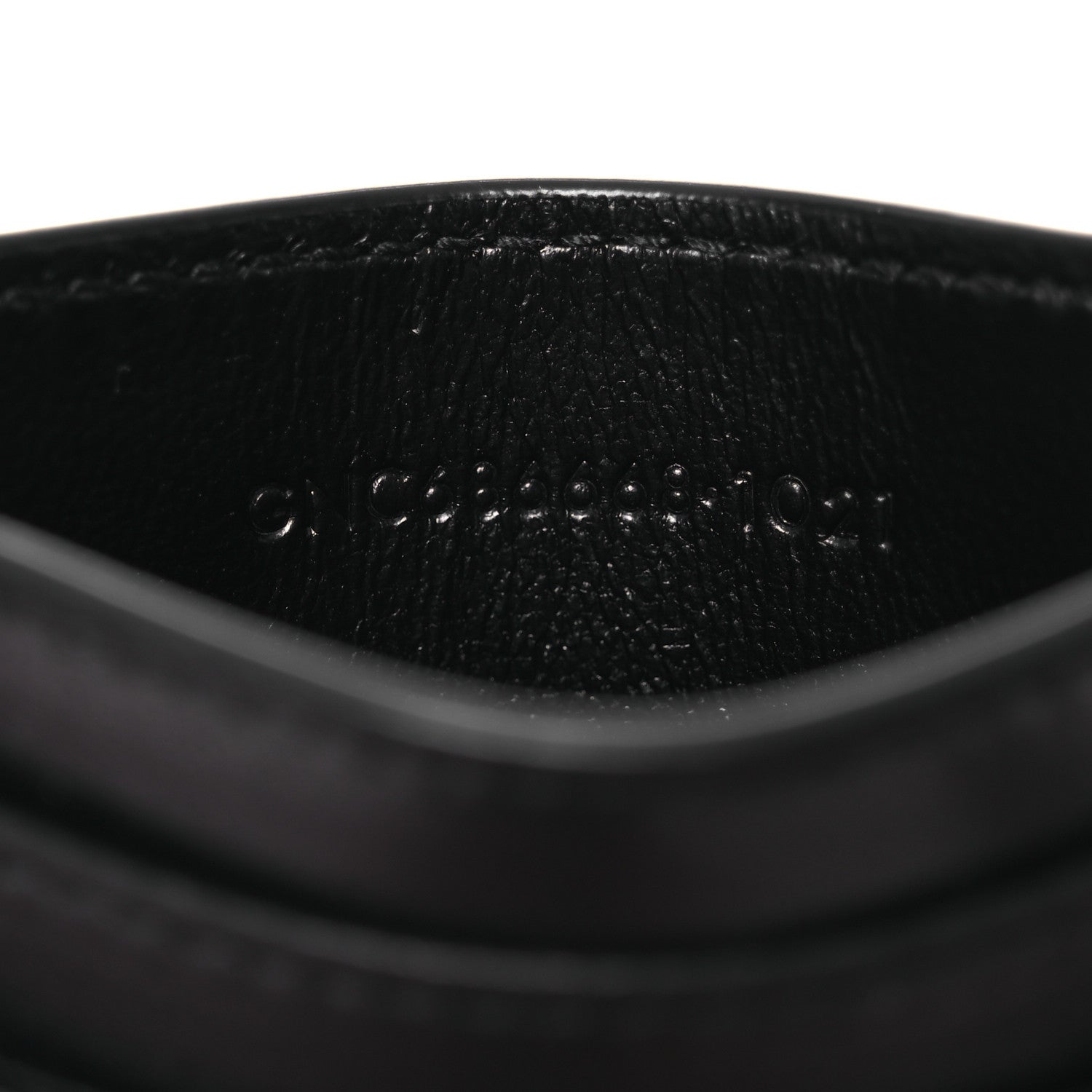 Saint Laurent Lambskin Quilted Gaby Credit Card Case Black 7 of 7