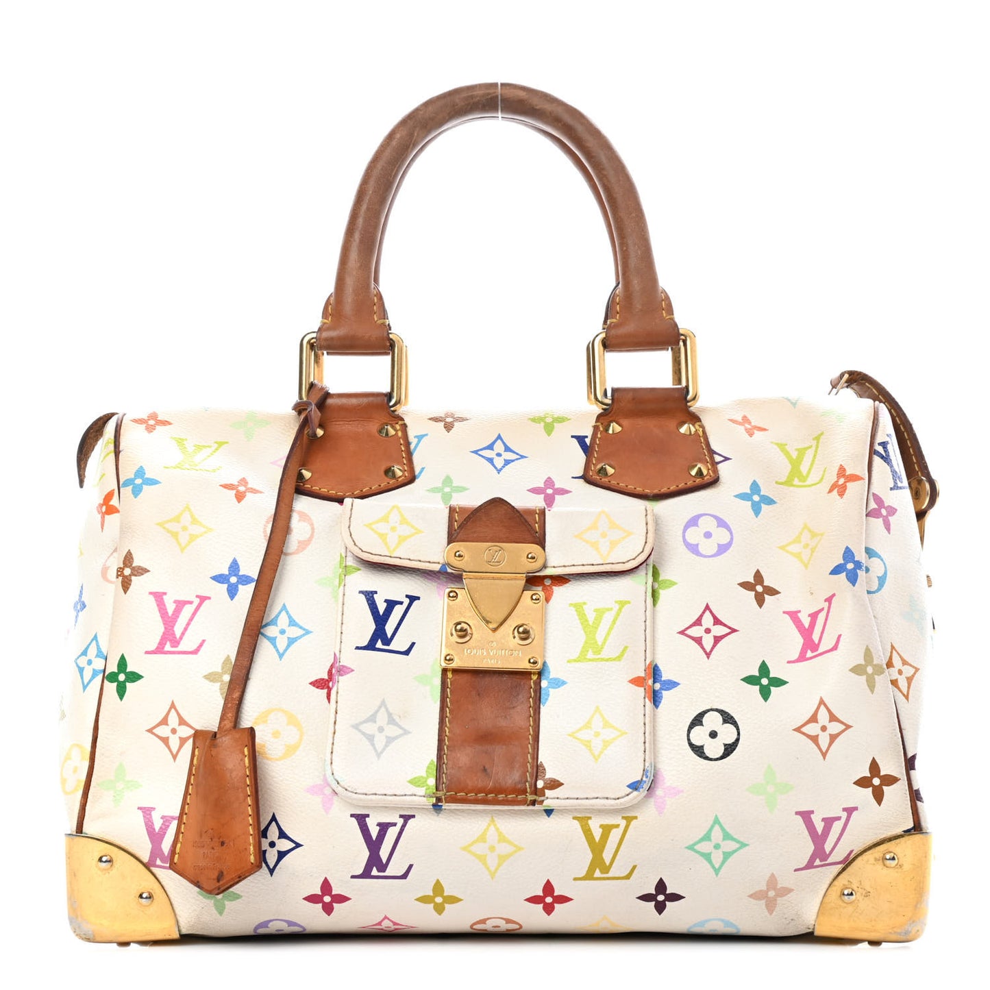 Monogram Multicolor Speedy 30 White