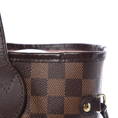 Louis Vuitton Damier Ebene Neo Neverfull MM Rose Ballerine 22 of 38