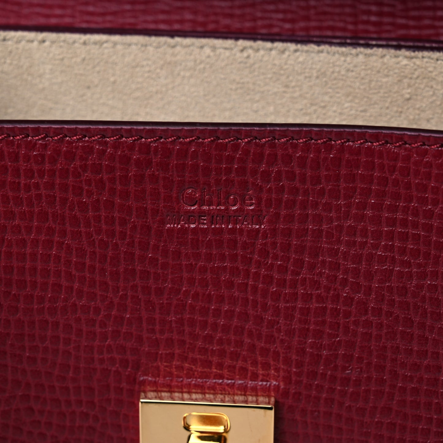 Grained Calfskin Lambskin Mini Bi-Color Drew Shoulder Bag Fuchsia Plum Purple