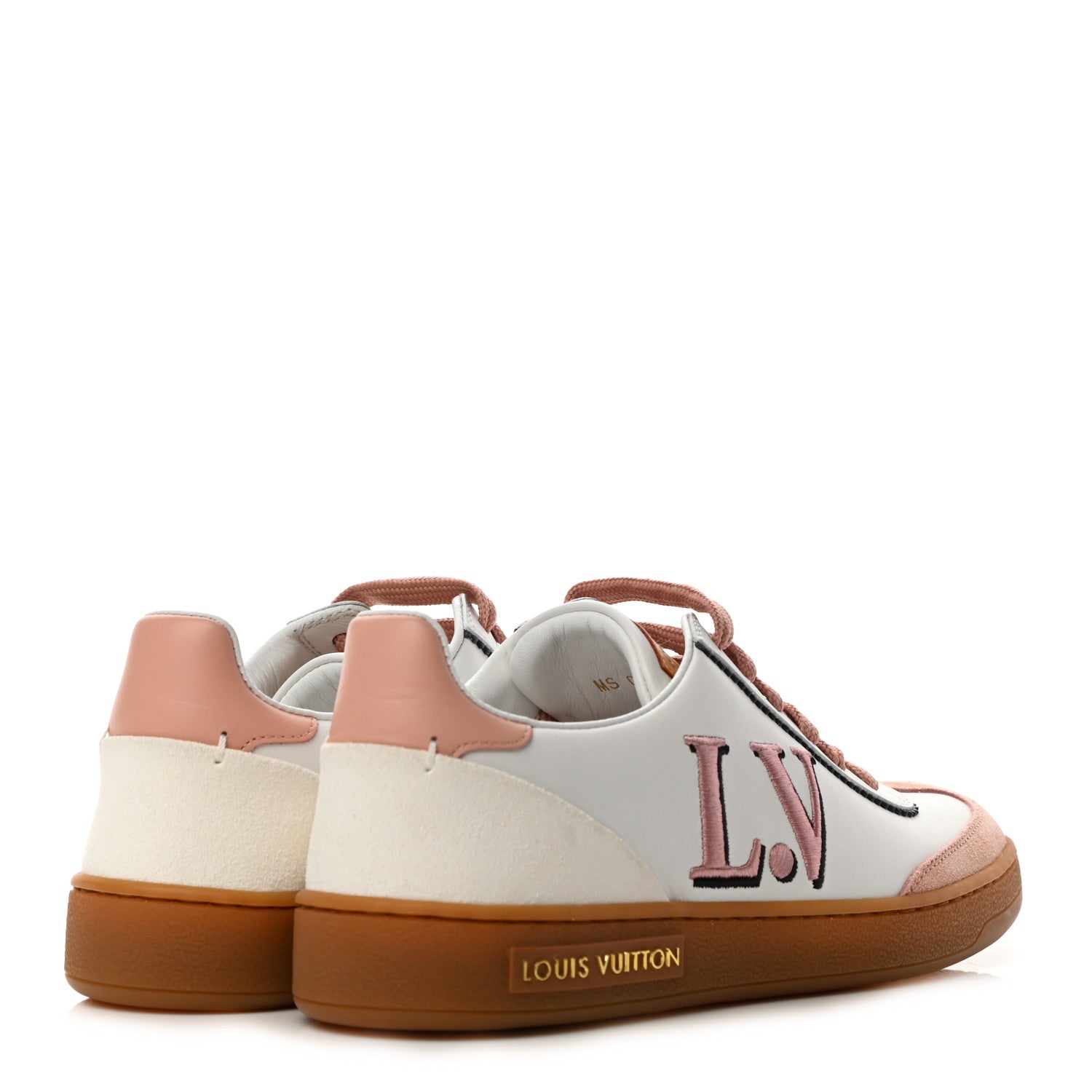 Louis Vuitton Calfskin Frontrow Sneakers 35 Rose Clair 4 of 8