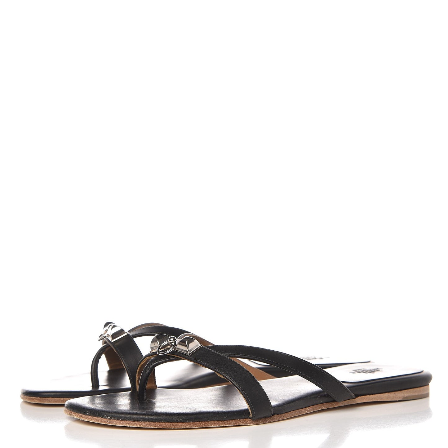 Nappa Calfskin Corfou Sandals 38 Black
