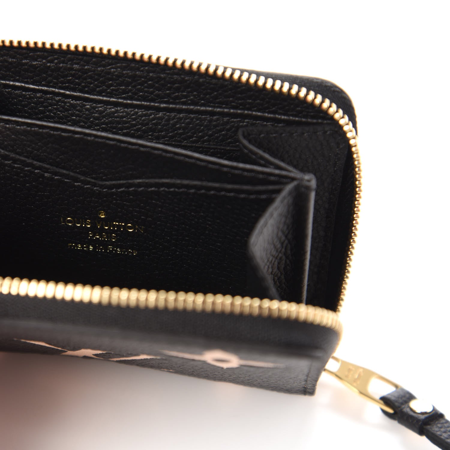 Louis Vuitton Empreinte Monogram Giant Zippy Coin Purse Black Beige 8 of 11