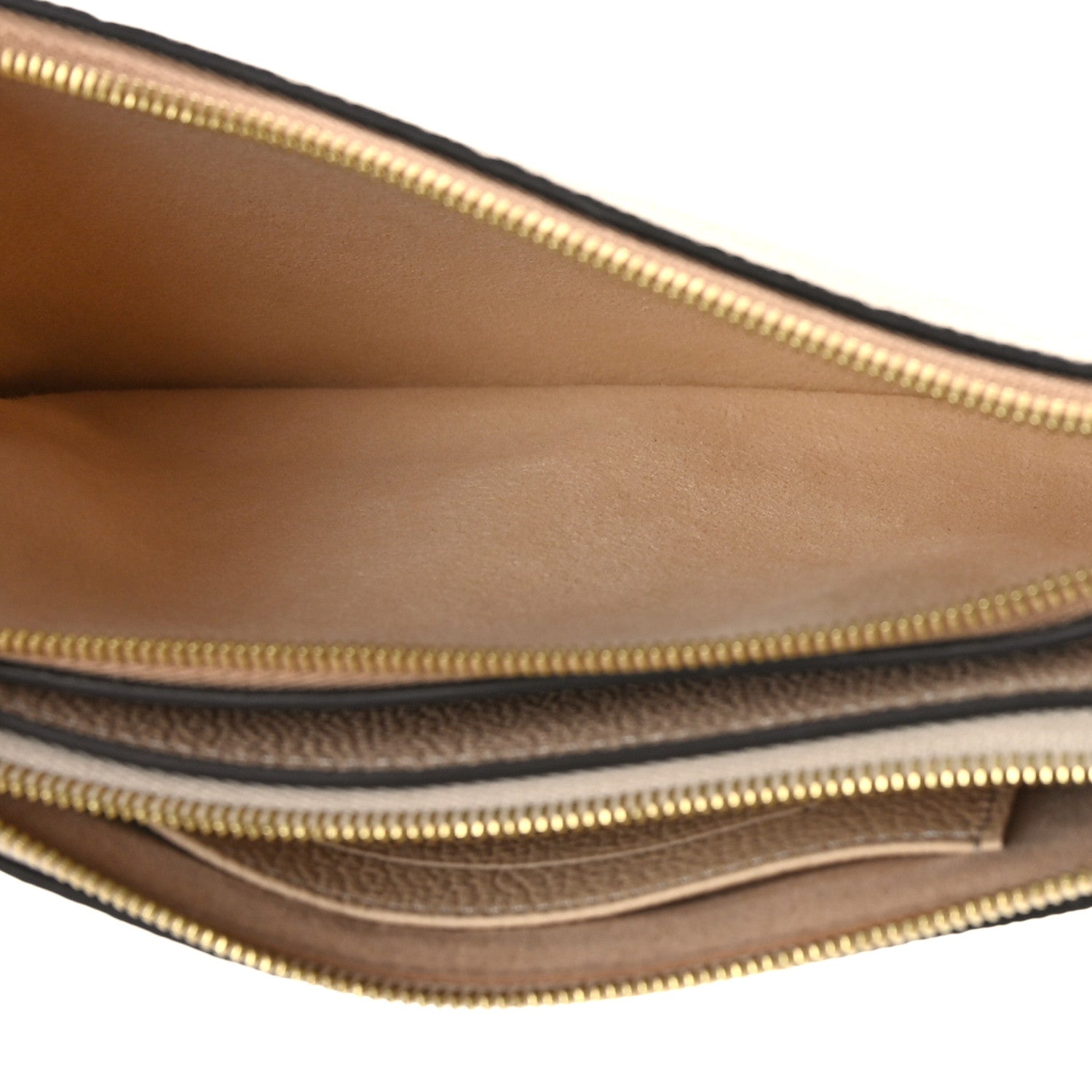Louis Vuitton Empreinte Double Zip Pochette Beige Rose Creme 7 of 10