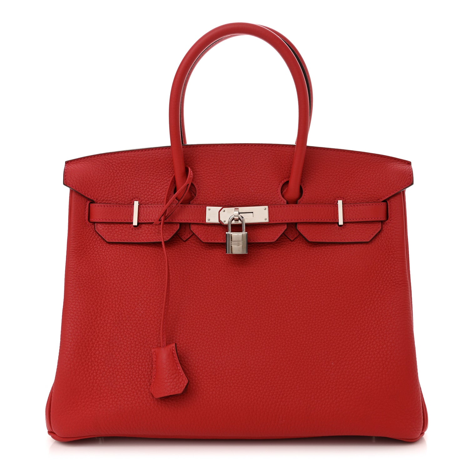 Hermes Togo Horseshoe Birkin 35 Rouge Casaque 1 of 12