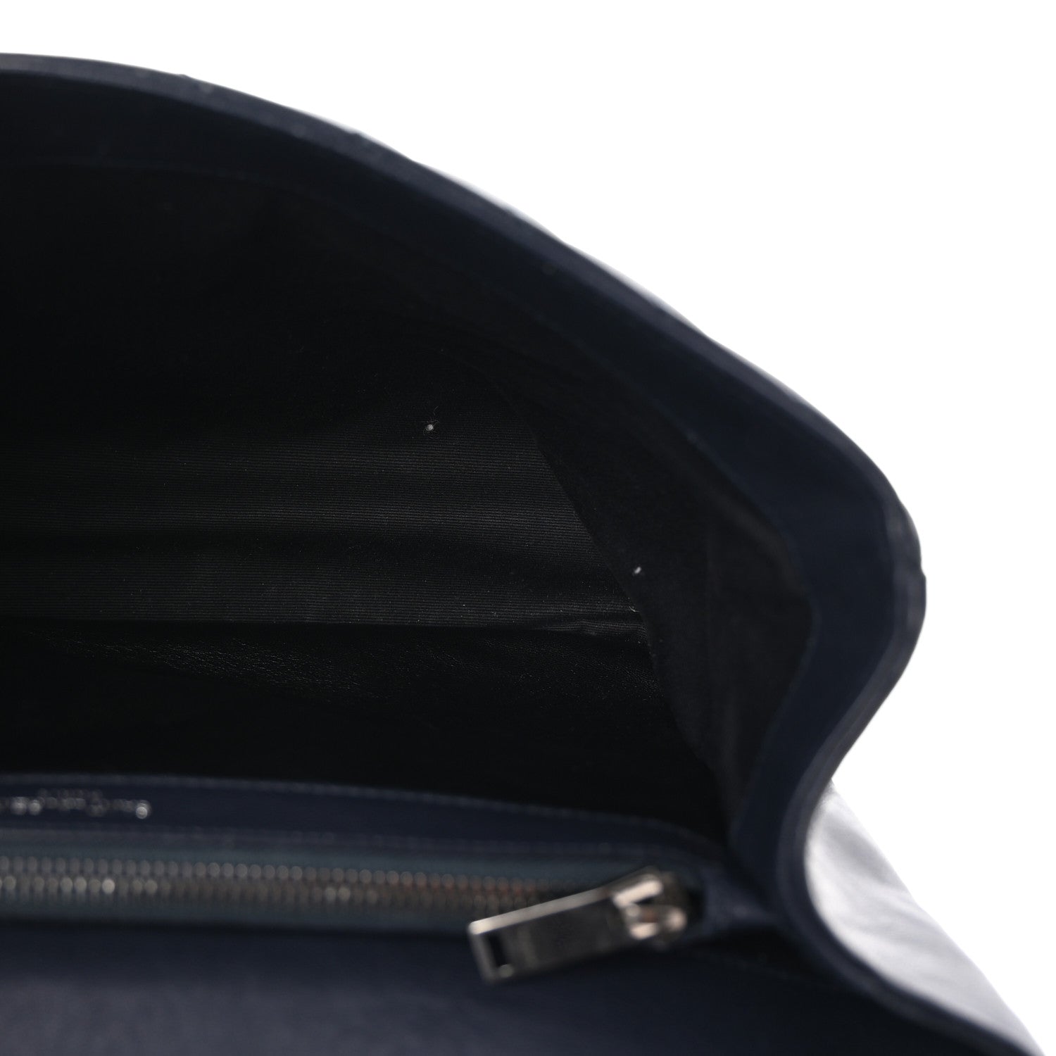 Saint Laurent Sheepskin Matelasse Chevron Monogram Large College Satchel Deep Marine 5 of 9
