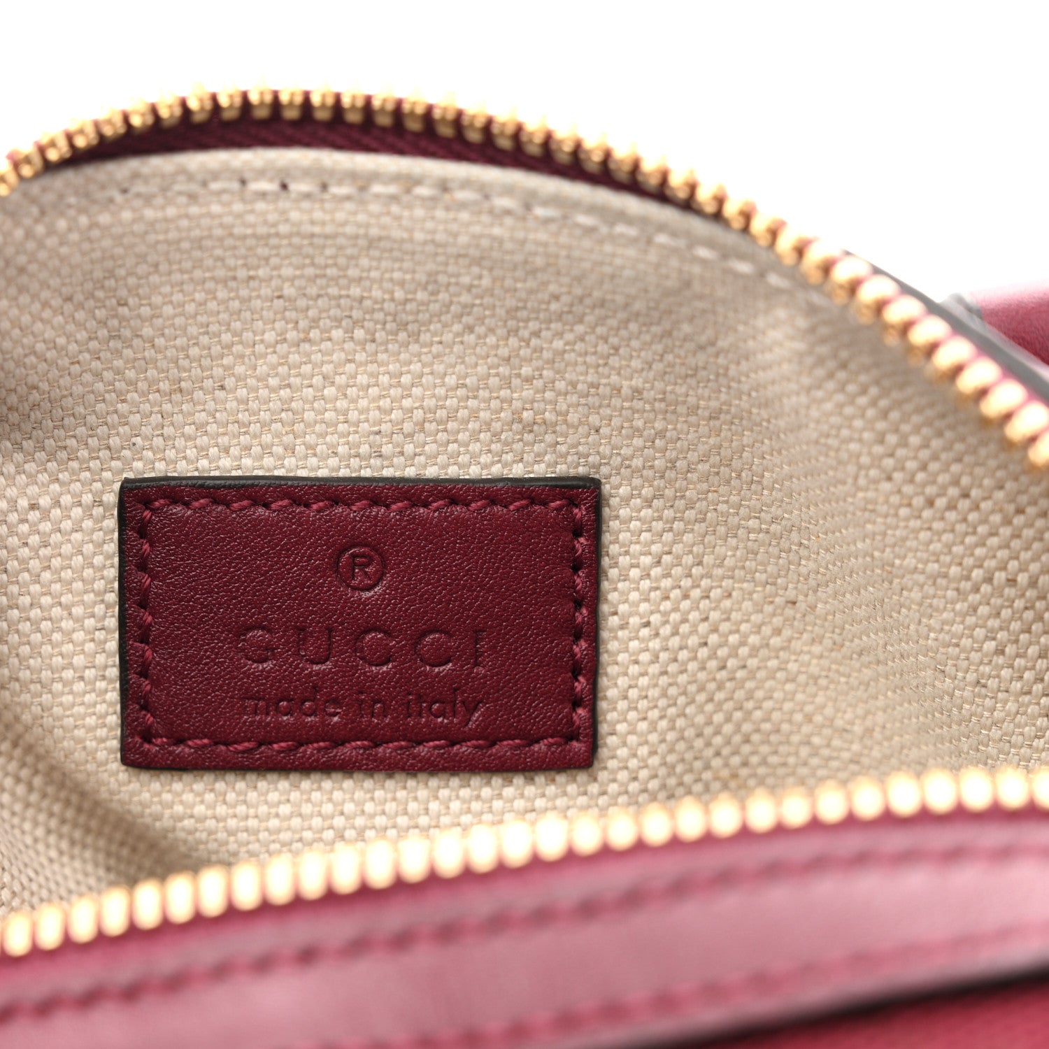Gucci GG Supreme Monogram Textured Dollar Calfskin Web Super Mini Ophidia Top Handle Bowler Bag Rosso Ancora 11 of 19