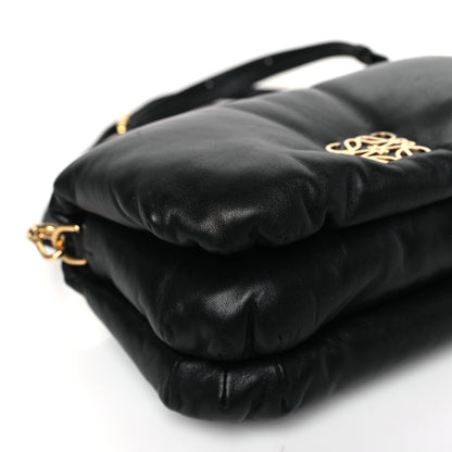Loewe Shiny Nappa Lambskin Mini Goya Puffer Bag Black 7 of 8
