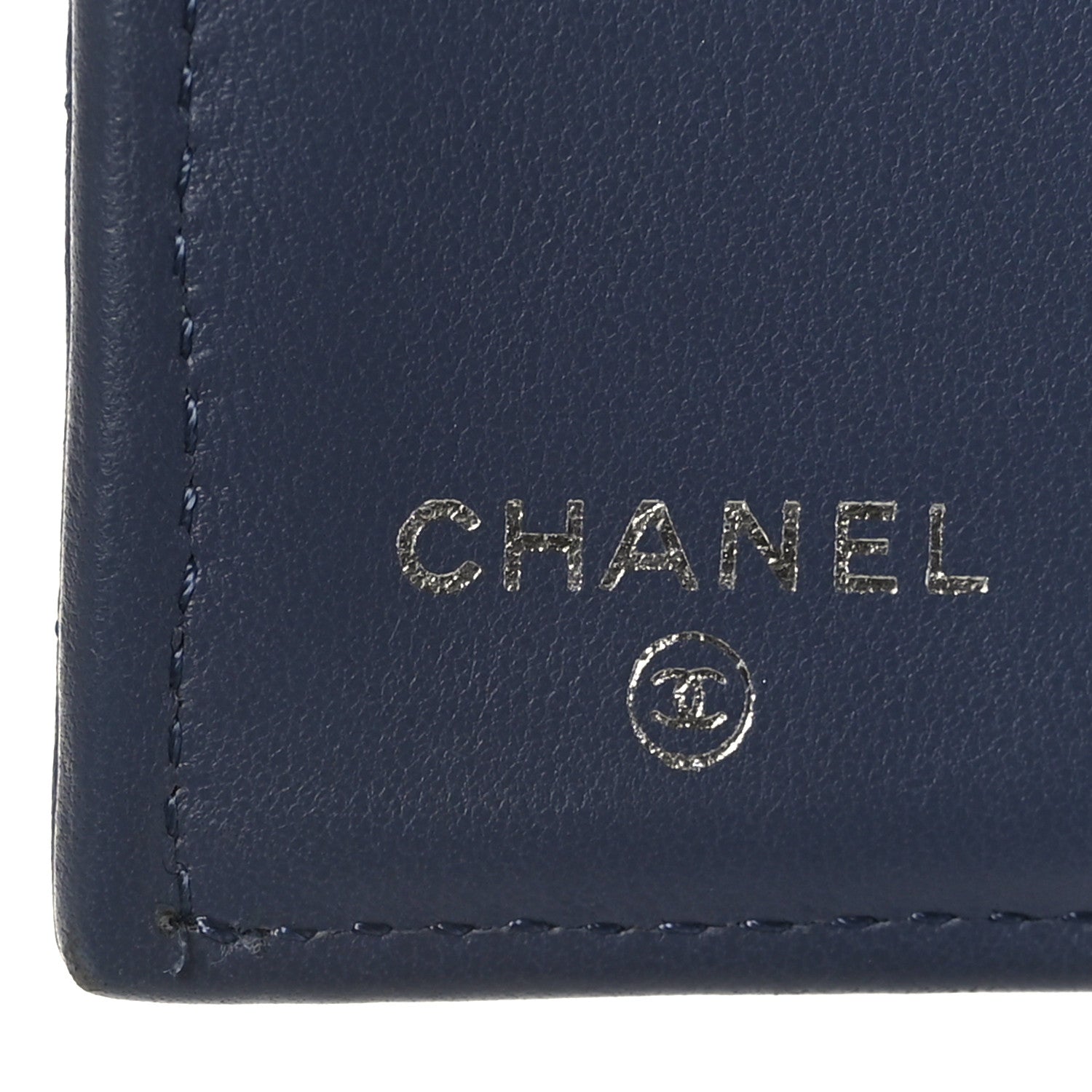 Chanel Lambskin Quilted Large Flap Wallet Blue 7 of 8