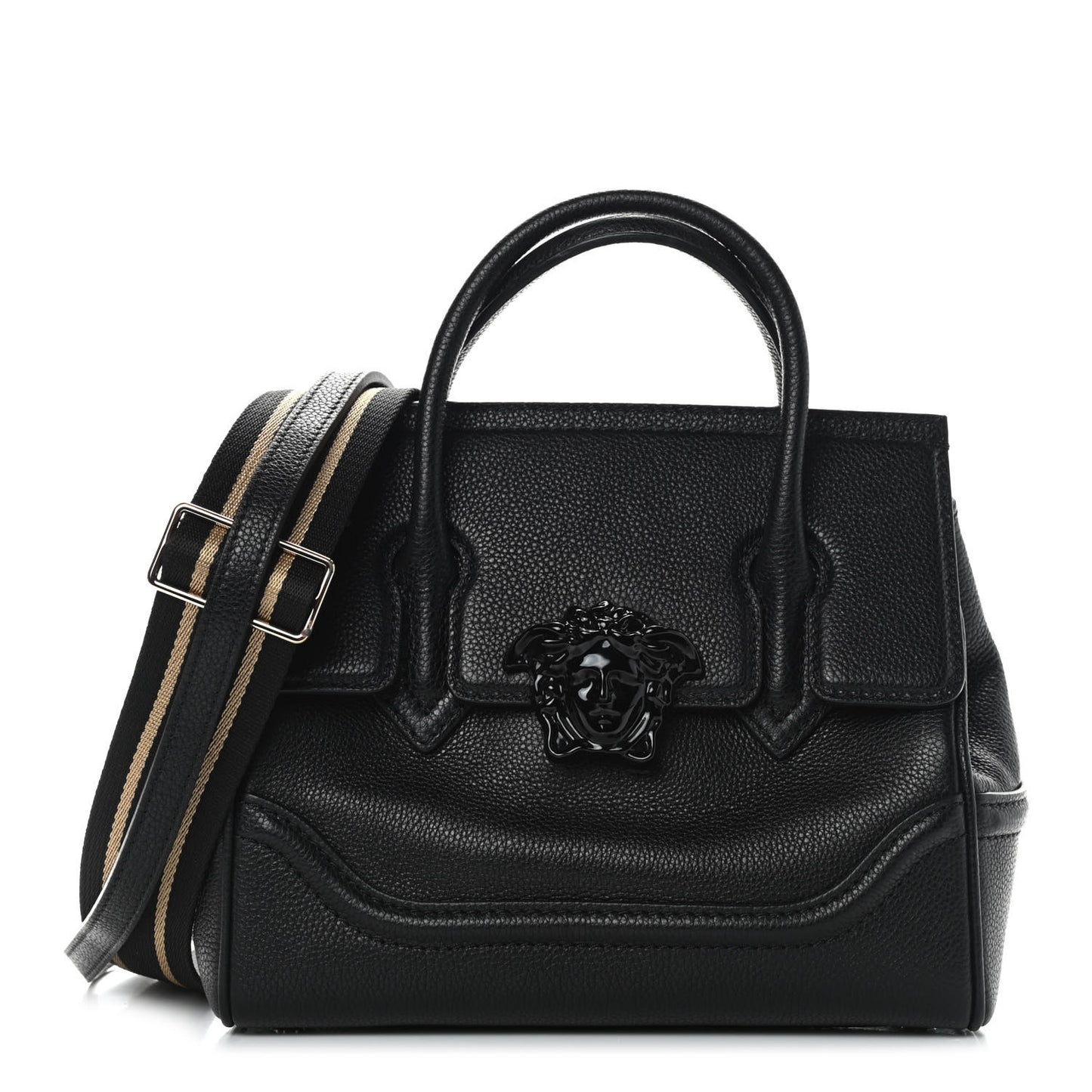Calfskin Medium Palazzo Empire Bag Black