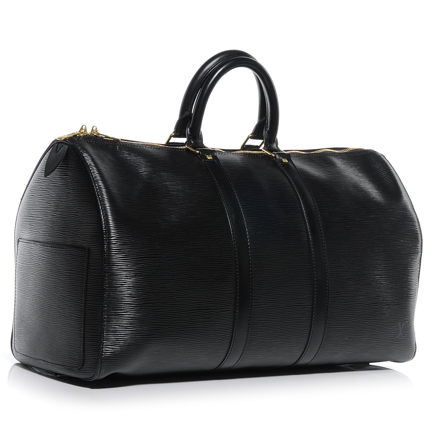 Louis Vuitton Epi Keepall 45 Black 3 of 7