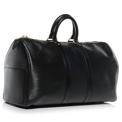 Louis Vuitton Epi Keepall 45 Black 3 of 7