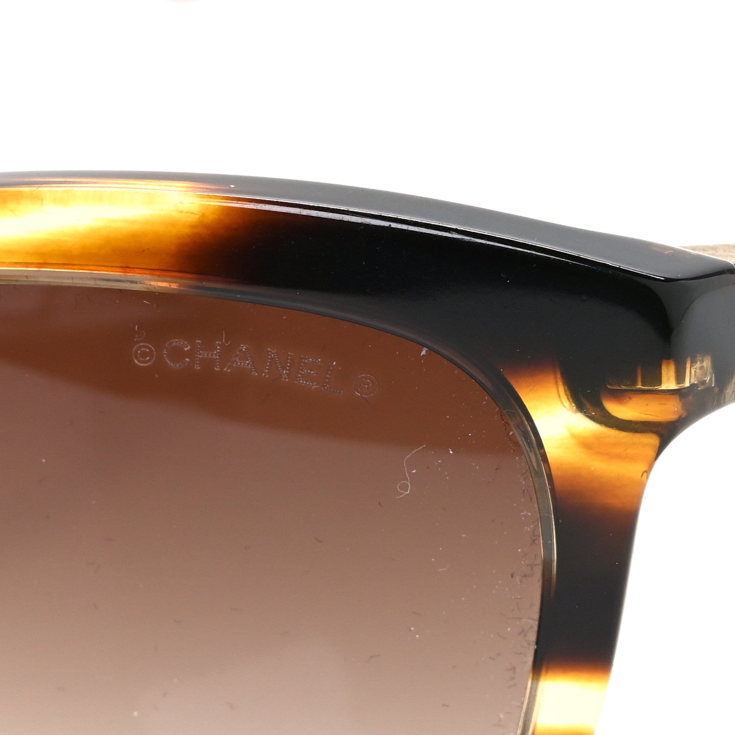 Chanel Crystal Baguette Cat Eye Bijou Sunglasses 5307-B Tortoise 7 of 8
