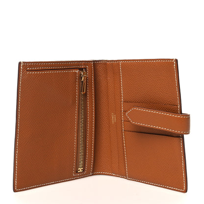 Hermes Epsom Bearn Compact Wallet Gold 5 of 12