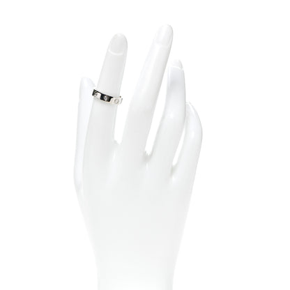 Cartier 18K White Gold Diamond 4mm LOVE Wedding Band Ring 49 4.75 2 of 5