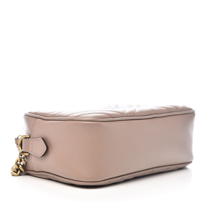 Gucci Calfskin Matelasse Small GG Marmont Chain Shoulder Bag Porcelain Rose 4 of 11
