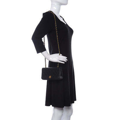 Chanel Lambskin Quilted Small Single Flap Black 2 of 12