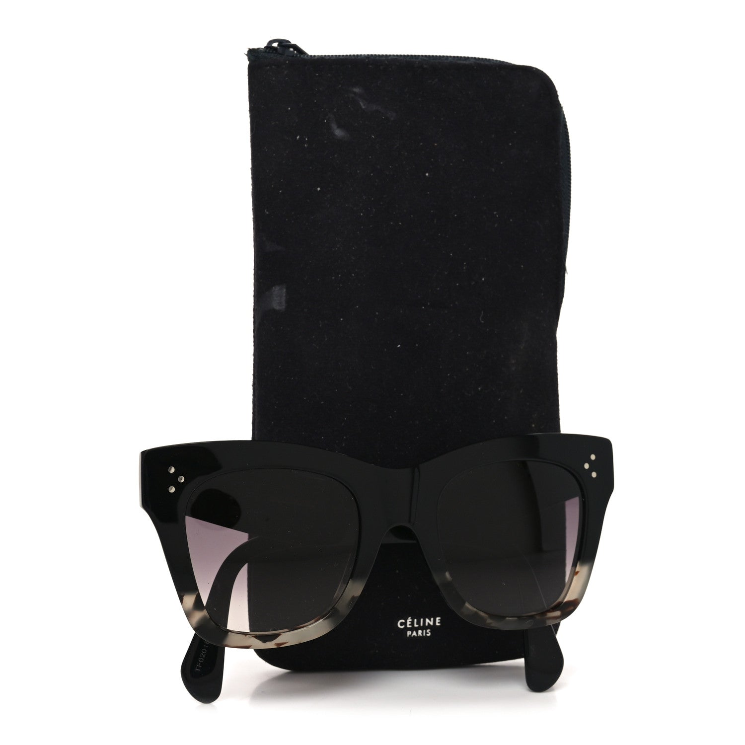 Celine Acetate Cat Eye Sunglasses CL40004I Grey Black 13 of 14