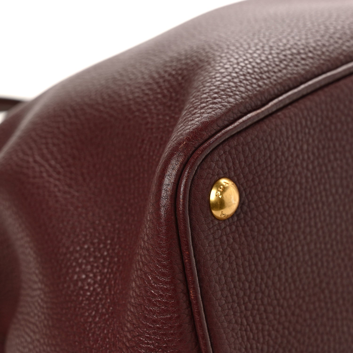 Prada Vitello Daino Tote Granato 10 of 12