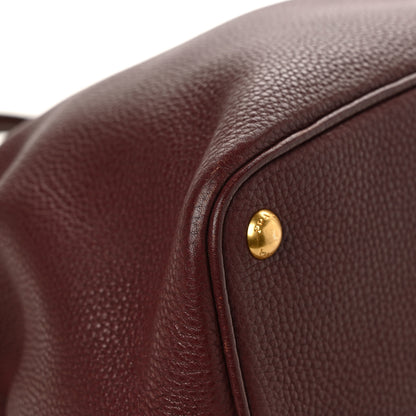 Prada Vitello Daino Tote Granato 10 of 12