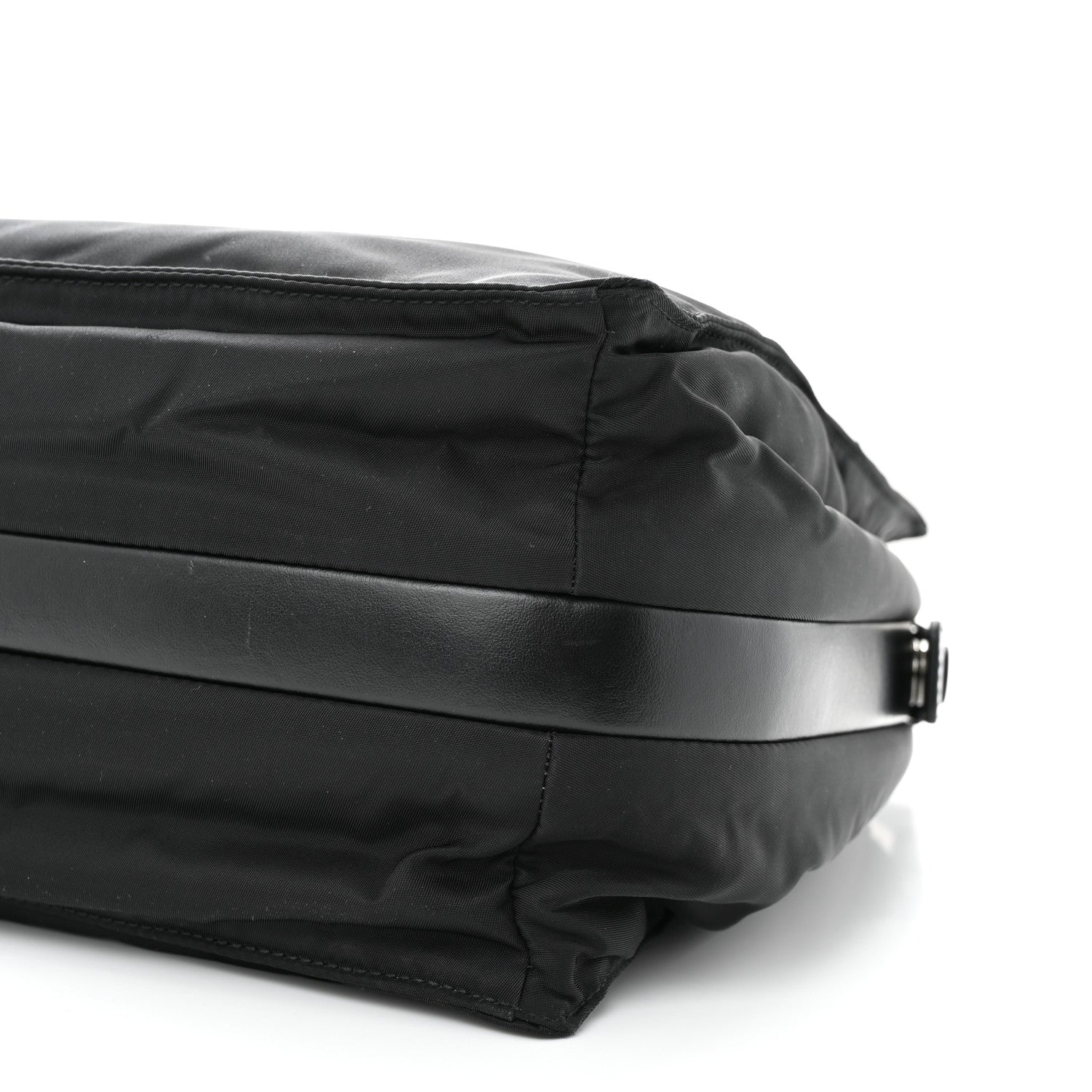 Prada Tessuto Nylon Front Pocket Messenger Bag Black 11 of 12
