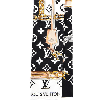 Louis Vuitton Silk Monogram Confidential Bandeau Black 2 of 3