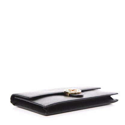 Gucci Textured Calfskin Icon Chain Wallet Black 4 of 12