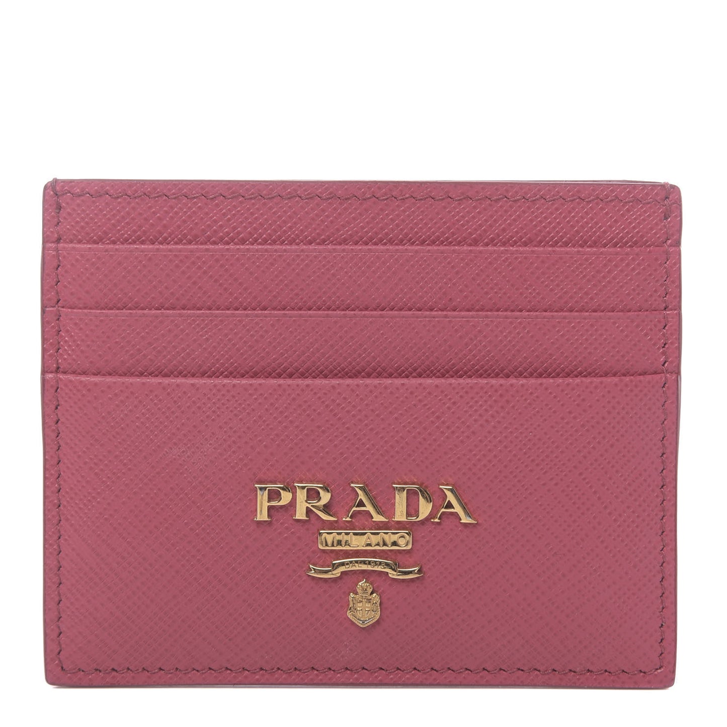 Saffiano Metal Business Card Holder Peonia